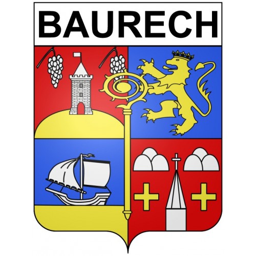Baurech 33 ville Stickers blason autocollant adhésif