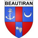 Stickers coat of arms Bazas adhesive sticker