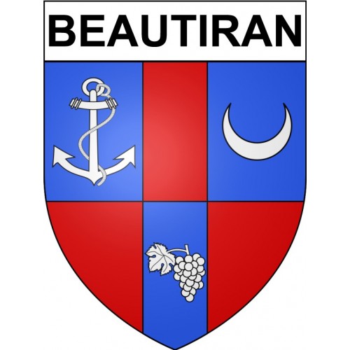Beautiran 33 ville Stickers blason autocollant adhésif