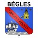 Bazas Sticker wappen, gelsenkirchen, augsburg, klebender aufkleber