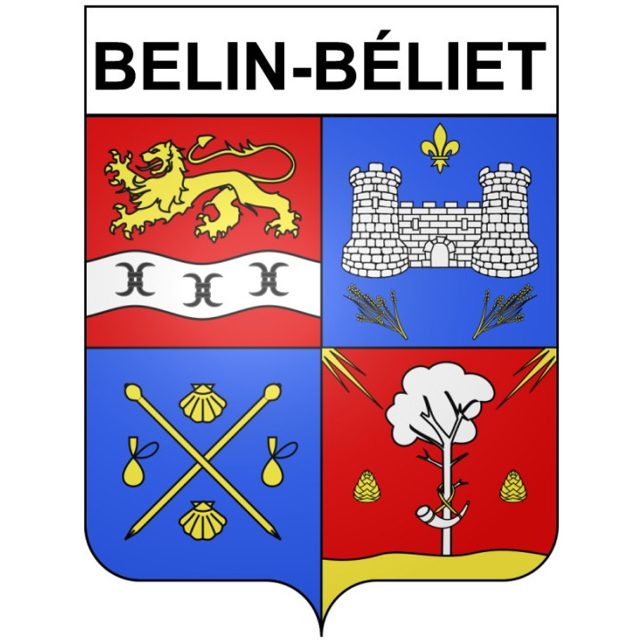 Stickers coat of arms Bazas adhesive sticker