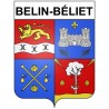 Belin-Béliet Sticker wappen, gelsenkirchen, augsburg, klebender aufkleber