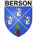 Berson 33 ville Stickers blason autocollant adhésif