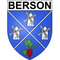 Berson 33 ville Stickers blason autocollant adhésif