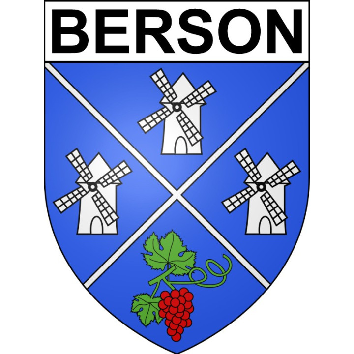 Stickers coat of arms Bazas adhesive sticker