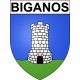 Biganos 33 ville Stickers blason autocollant adhésif