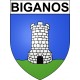Biganos 33 ville Stickers blason autocollant adhésif