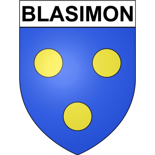 Pegatinas escudo de armas de Bazas adhesivo de la etiqueta engomada