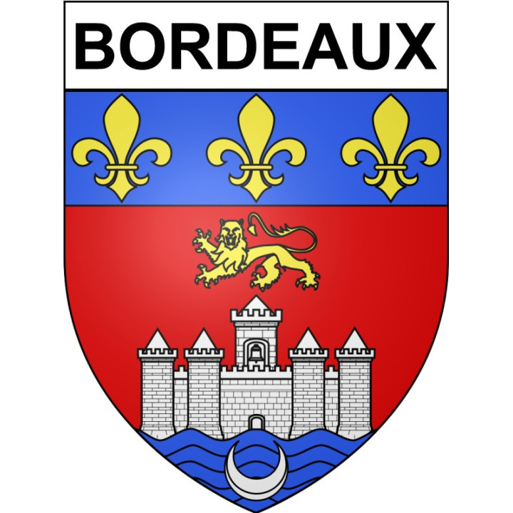 Stickers coat of arms Bazas adhesive sticker