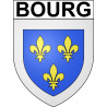 Bourg 33 ville Stickers blason autocollant adhésif