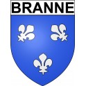 Branne 33 ville Stickers blason autocollant adhésif