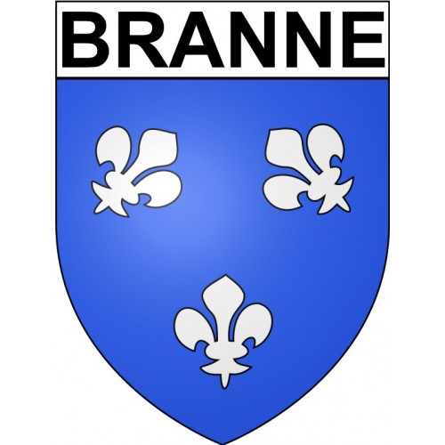 Branne 33 ville Stickers blason autocollant adhésif