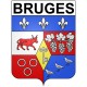 Bazas Sticker wappen, gelsenkirchen, augsburg, klebender aufkleber