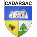 Cadarsac 33 ville Stickers blason autocollant adhésif