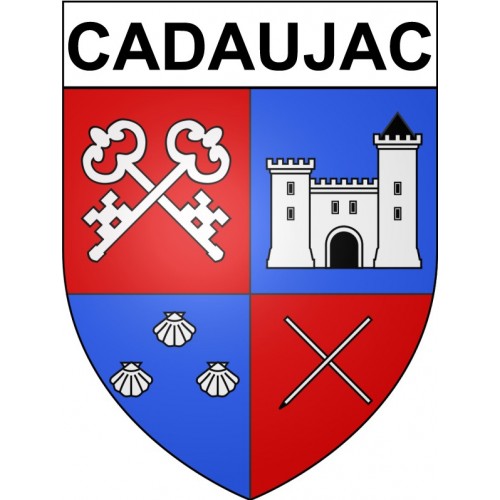 Stickers coat of arms Bazas adhesive sticker