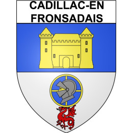 Cadillac-en-Fronsadais 33 ville Stickers blason autocollant adhésif