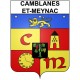 Camblanes-et-Meynac 33 ville Stickers blason autocollant adhésif