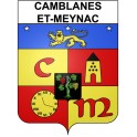 Camblanes-et-Meynac 33 ville Stickers blason autocollant adhésif