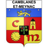 Stickers coat of arms Bazas adhesive sticker