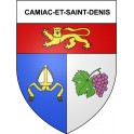 Camiac-et-Saint-Denis 33 ville Stickers blason autocollant adhésif