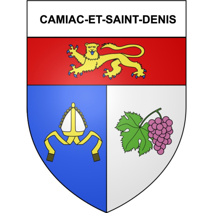 Camiac-et-Saint-Denis 33 ville Stickers blason autocollant adhésif