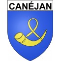 Canéjan 33 ville Stickers blason autocollant adhésif
