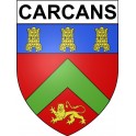 Carcans 33 ville Stickers blason autocollant adhésif