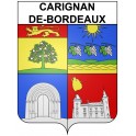 Carignan-de-Bordeaux 33 ville Stickers blason autocollant adhésif