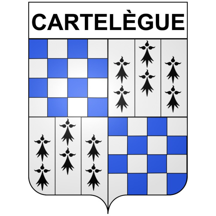 Cartelègue 33 ville Stickers blason autocollant adhésif
