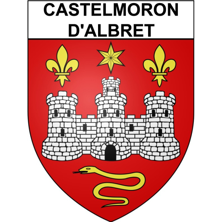 Castelmoron-d'Albret 33 ville Stickers blason autocollant adhésif