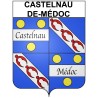 Castelnau-de-Médoc 33 ville Stickers blason autocollant adhésif