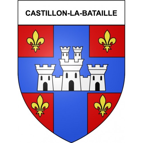Castillon-la-Bataille 33 ville Stickers blason autocollant adhésif