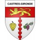 Castres-Gironde 33 ville Stickers blason autocollant adhésif