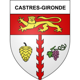 Castres-Gironde 33 ville Stickers blason autocollant adhésif