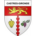 Castres-Gironde 33 ville Stickers blason autocollant adhésif