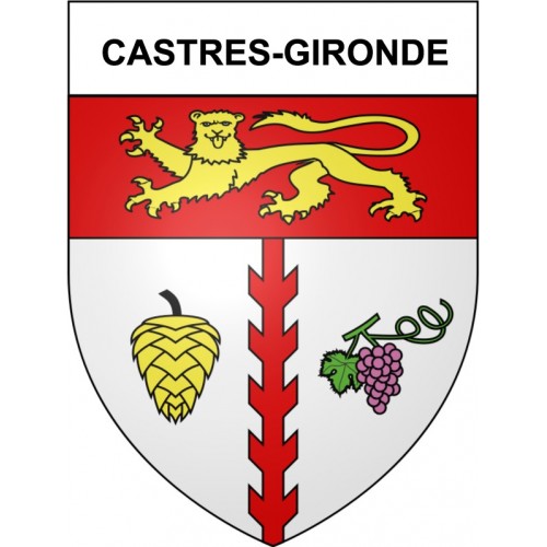 Castres-Gironde 33 ville Stickers blason autocollant adhésif