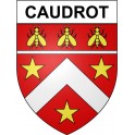 Caudrot 33 ville Stickers blason autocollant adhésif