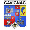 Stickers coat of arms Bazas adhesive sticker