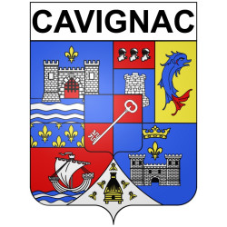 Stickers coat of arms Bazas adhesive sticker