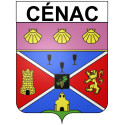 Stickers coat of arms Bazas adhesive sticker