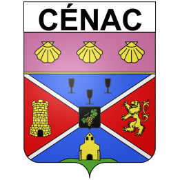 Stickers coat of arms Bazas adhesive sticker