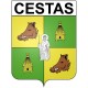 Cestas 33 ville Stickers blason autocollant adhésif