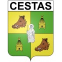 Cestas 33 ville Stickers blason autocollant adhésif