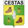 Cestas 33 ville Stickers blason autocollant adhésif