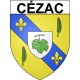 Cézac 33 ville Stickers blason autocollant adhésif