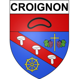 Croignon 33 ville Stickers blason autocollant adhésif