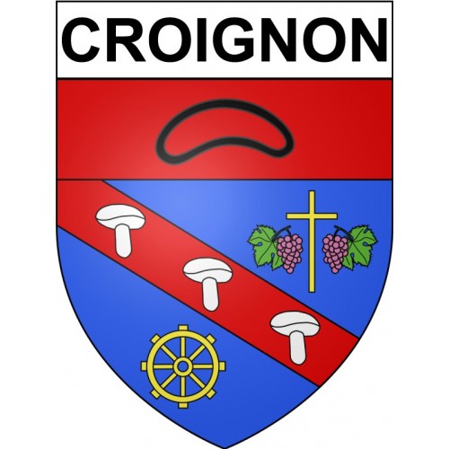 Croignon 33 ville Stickers blason autocollant adhésif