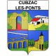 Stickers coat of arms Bazas adhesive sticker