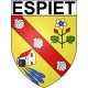Espiet 33 ville Stickers blason autocollant adhésif