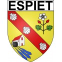 Espiet 33 ville Stickers blason autocollant adhésif